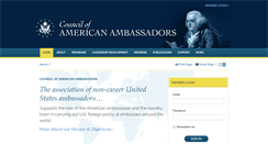 Desktop Screenshot of americanambassadors.org